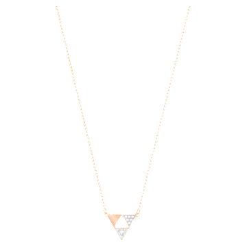 Naszyjnik Heroism, Biały, Powłoka w odcieniu różowego złota - Swarovski, 5528935
