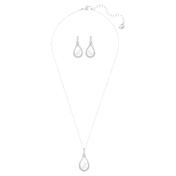 Enlace Set, Weiß, Rhodiniert - Swarovski, 5528959