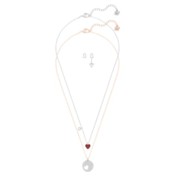 Crystal Wishes Set pendant, Multicolored, Mixed metal finish - Swarovski, 5528973