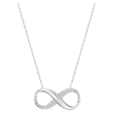 Wisiorek Exist, Nieskończoność, Biały, Powłoka z rodu - Swarovski, 5529395