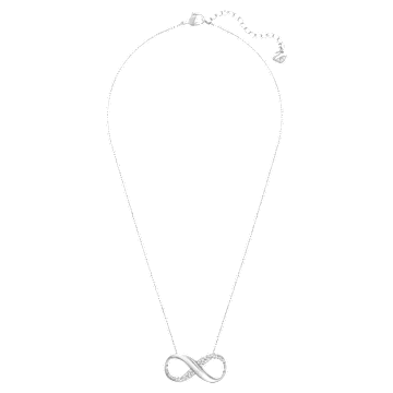 Exist 链坠, Infinity, 白色, 镀铑 - Swarovski, 5529395