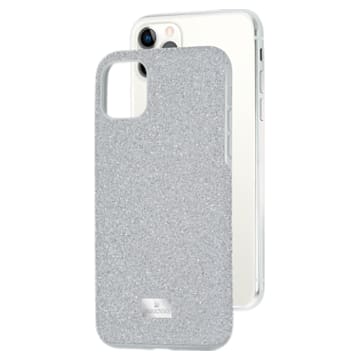 High smartphone case, iPhone® 11 Pro Max, Silver Tone - Swarovski, 5531149