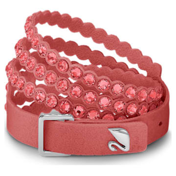 Swarovski Power Collection bracelet, Medium, Red, Rhodium plated - Swarovski, 5531287