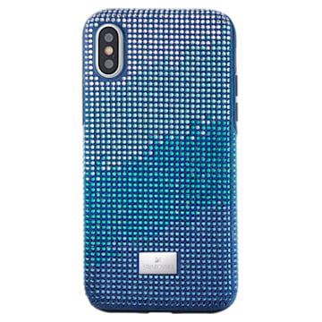 Crystalgram Smartphone-hoesje met bumper, iPhone® X/XS, Blauw - Swarovski, 5532209