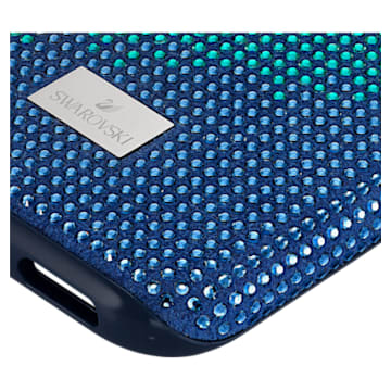 Crystalgram smartphone case, iPhone® X/XS, Blue - Swarovski, 5532209