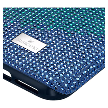 Crystalgram smartphone case with bumper, iPhone® 11 Pro, Blue - Swarovski, 5533958