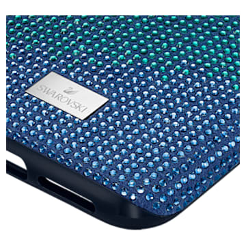 Crystalgram smartphone case with bumper, iPhone® 11 Pro Max, Blue - Swarovski, 5533965