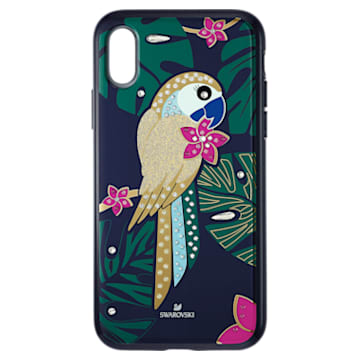 Husă pentru smartphone Tropical, Papagal, iPhone® XS Max, Multicoloră - Swarovski, 5533973