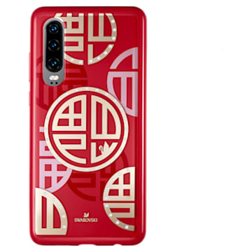Full Blessing Fu 智能手機防震保護套, Huawei® P30, 紅色 - Swarovski, 5533975