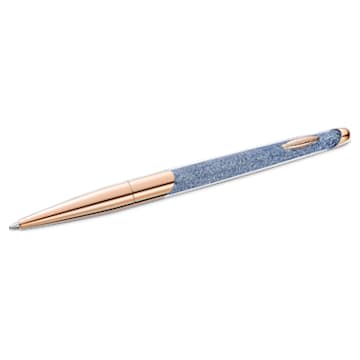 Crystalline Nova Anniversary ballpoint pen, Blue, Rose-gold tone plated - Swarovski, 5534317