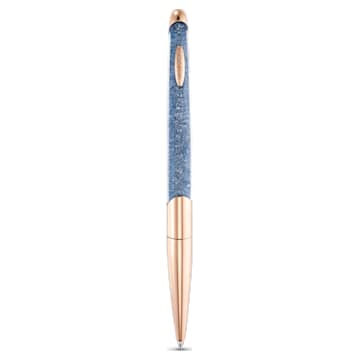 Crystalline Nova Anniversary 圓珠筆, 藍色, 鍍玫瑰金色調 - Swarovski, 5534317