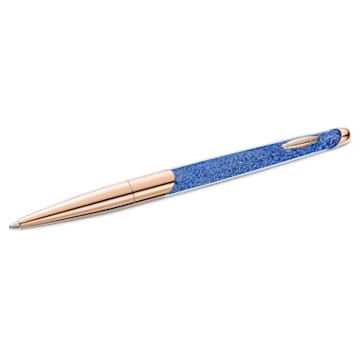 Crystalline Nova ballpoint pen, Blue, Rose-gold tone plated - Swarovski, 5534319