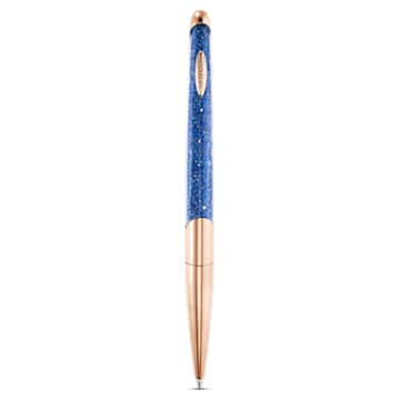 Crystalline Nova ballpoint pen, Blue, Rose-gold tone plated - Swarovski, 5534319