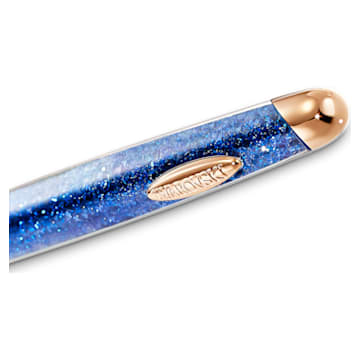 Stylo à bille Crystalline Nova, Bleu, Placage de ton or rosé - Swarovski, 5534319