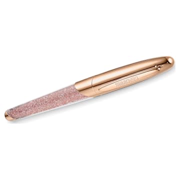 Długopis z wkładem żelowym Crystalline Nova, Różowy, Powłoka w odcieniu różowego złota - Swarovski, 5534321