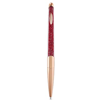 Stylo à bille Crystalline Nova, Rouge, Placage de ton or rosé - Swarovski, 5534323