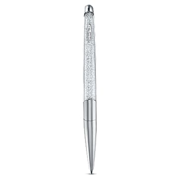 Crystalline Nova ballpoint pen, Silver tone, Chrome plated - Swarovski, 5534324