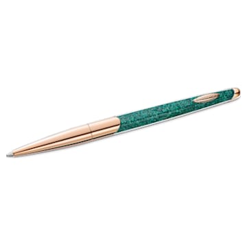 Penna a sfera Crystalline Nova, Verde, Placcato color oro rosa - Swarovski, 5534326