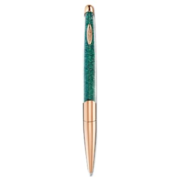Stylo à bille Crystalline Nova, Vert, Placage de ton or rosé - Swarovski, 5534326