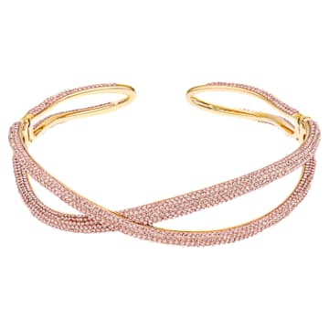 Tigris choker, Pink, Gold-tone plated - Swarovski, 5534515