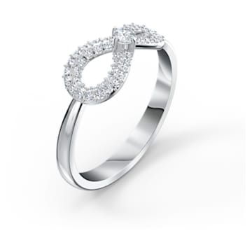Swarovski Infinity ring, Infinity, White, Rhodium plated - Swarovski, 5535404
