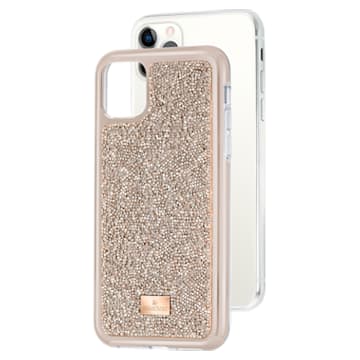 Glam Rock smartphone case with bumper, iPhone® 11 Pro Max, Beige - Swarovski, 5536651
