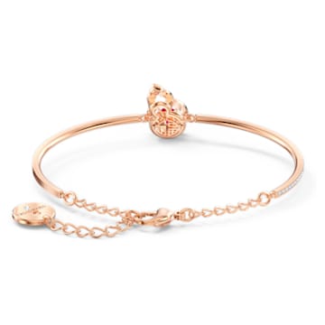 Full Blessing Hulu 手鐲, 紅色, 鍍玫瑰金色調 - Swarovski, 5539912