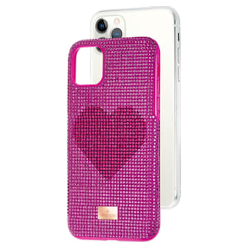 Crystalgram Heart Smartphone Case with Bumper, iPhone® 11 Pro Max, Pink - Swarovski, 5540722