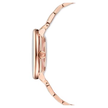 Crystalline Chic watch, Metal bracelet, Rose gold tone, Rose-gold tone PVD - Swarovski, 5544590