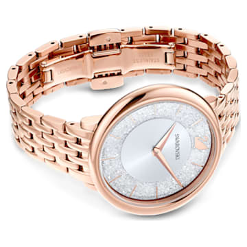 Crystalline Chic 腕表, 瑞士制造, 金属手链, 玫瑰金色调, 玫瑰金色调润饰 - Swarovski, 5544590