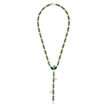 Beautiful Earth Necklace, Green, Gold-tone plated - Swarovski, 5545992
