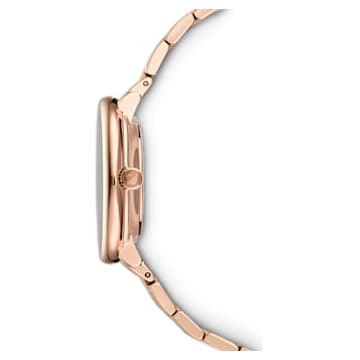Crystalline Chic watch, Metal bracelet, Red, Rose gold-tone finish - Swarovski, 5547608