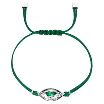 Swarovski Power Collection Evil Eye bracelet, Evil eye, Medium, Green, Stainless steel - Swarovski, 5551805