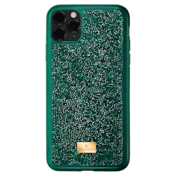 Glam Rock smartphone case, iPhone® 11 Pro Max, Green - Swarovski, 5552654