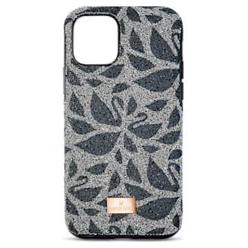 Swarovski Swanflower smartphone case, Swan, iPhone® 11 Pro, Black - Swarovski, 5552794