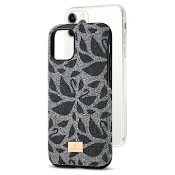 Swarovski Swanflower smartphone case, iPhone® 11 Pro, Black - Swarovski, 5552794