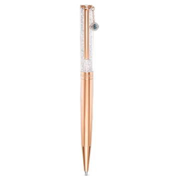 Crystalline ballpoint pen, Evil eye, Rose gold-tone, Rose gold-tone plated - Swarovski, 5553337
