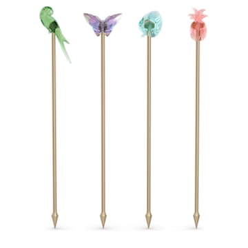 Jungle Beats Cocktail Stirrers Andoki, Set of 4 - Swarovski, 5557812