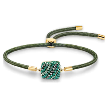 Swarovski Power Collection bracelet, Earth element, Green, Gold-tone plated - Swarovski, 5558350