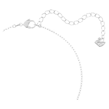 Angelic necklace, Blue, Rhodium plated - Swarovski, 5559381