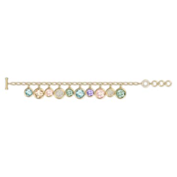 Tahlia bracelet, Multicolored, Gold-tone plated - Swarovski, 5560943