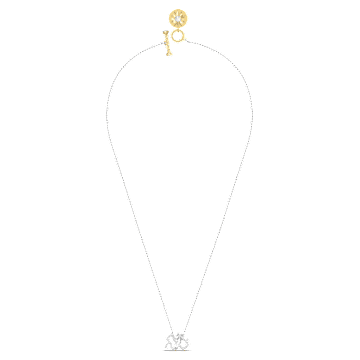 Zodiac II 链坠, 水瓶座, 白色, 混合金属润饰 - Swarovski, 5561421