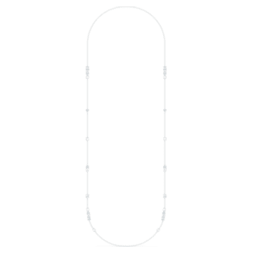 Tennis Deluxe strandage, Mixed crystals cut, White, Rhodium plated - Swarovski, 5562083