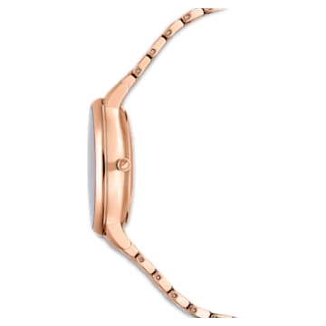Crystalline Joy horloge, Swiss Made, Metalen armband, Roségoudkleurig, Roségoudkleurige afwerking - Swarovski, 5563708