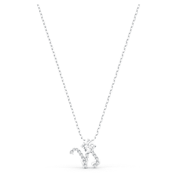 Zodiac II 鏈墜,  摩羯座, 白色, 多種金屬潤飾 - Swarovski, 5563892