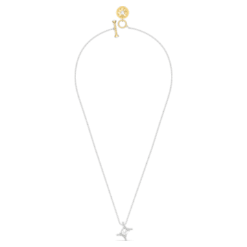 Zodiac II pendant, Gemini, White, Mixed metal finish - Swarovski, 5563893