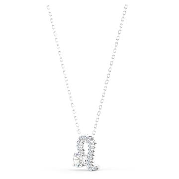 Pendentif Zodiac II, Lion, Blanc, Finition mix de métal - Swarovski, 5563894