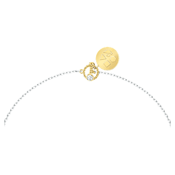 Zodiac II pendant, Pisces, White, Mixed metal finish - Swarovski, 5563896