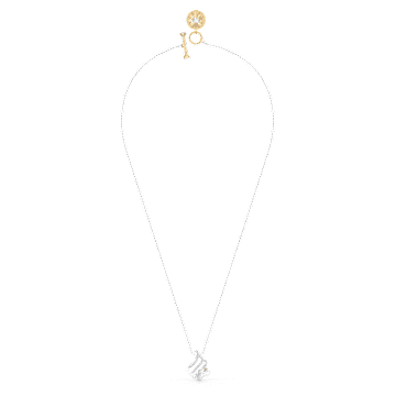 Zodiac II pendant, Virgo, White, Mixed metal finish - Swarovski, 5563899