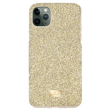 Etui na smartfona High, iPhone® 12/12 Pro, W odcieniu złota - Swarovski, 5565190